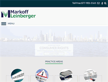 Tablet Screenshot of consumerlawchicago.com